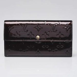 Louis Vuitton Amarante Monogram Vernis Sarah Wallet